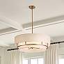 1_Hinkley Graham 30" Wide Lacquered Brass Metal Ceiling Light