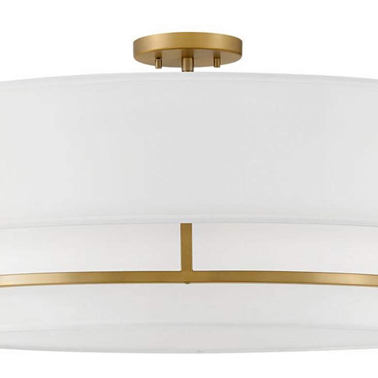 Image 3 Hinkley Graham 30" Wide Lacquered Brass Metal Ceiling Light more views