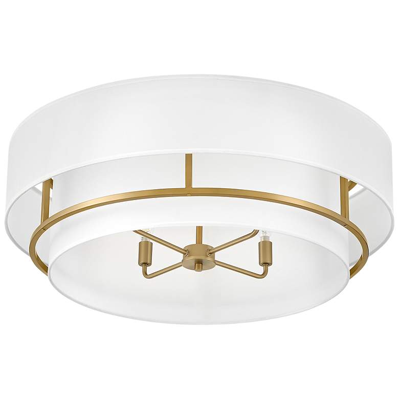Image 7 Hinkley Graham 30" Wide Lacquered Brass Metal Ceiling Light more views