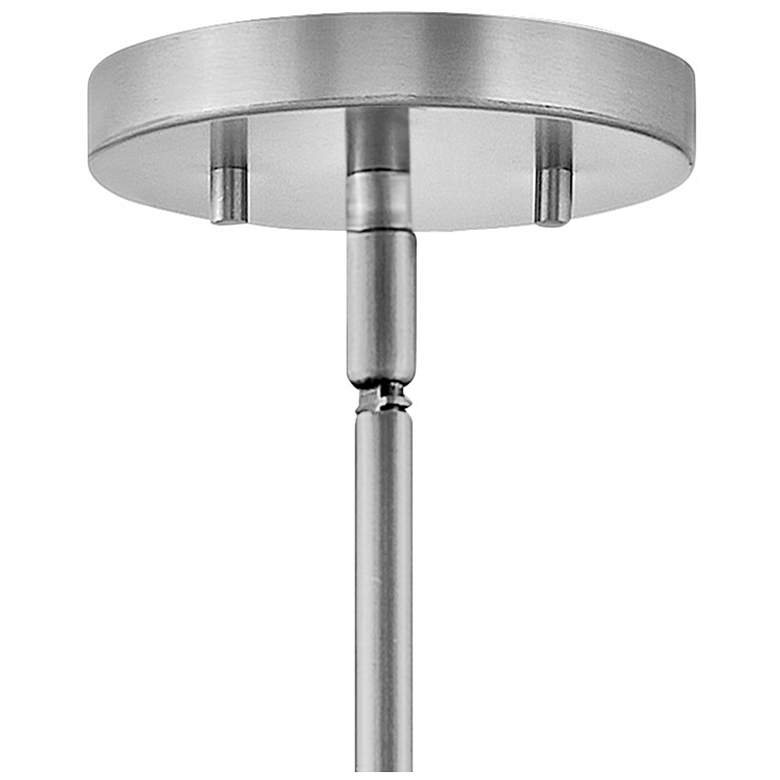 Image 6 Hinkley Graham 30" Wide Nickel and White Glass Ceiling Light more views
