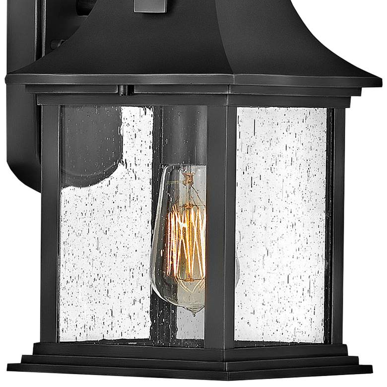 Image 2 Hinkley Grant 13 3/4" High Textured Black Outdoor Wall Light more views