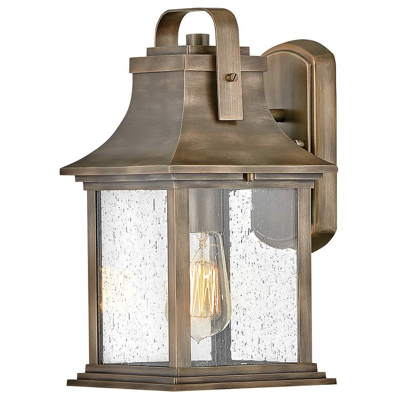 Image 1 Hinkley Grant 13 3/4"H Burnished Bronze Outdoor Wall Light