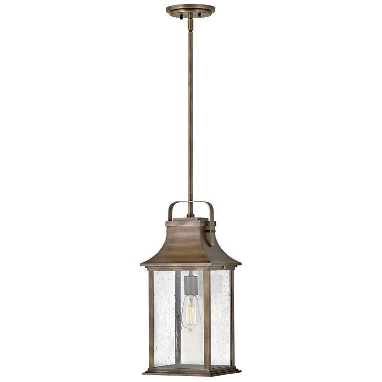 Image 1 Hinkley Grant 19 3/4" High Bronze Outdoor Hanging Light