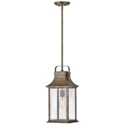 Hinkley Grant 19 3/4" High Bronze Outdoor Hanging Light