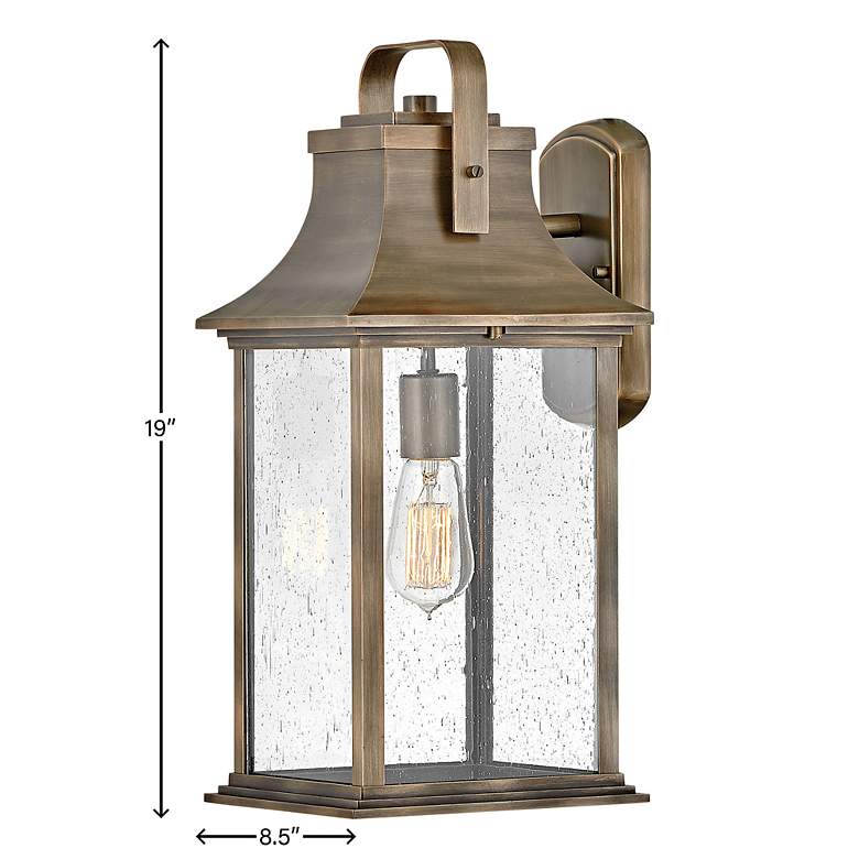 Image 5 Hinkley Grant 19" High Burnished Bronze Outdoor Wall Light more views