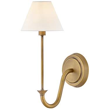 Hinkley Greta 15 3/4" High Heritage Brass Wall Sconce
