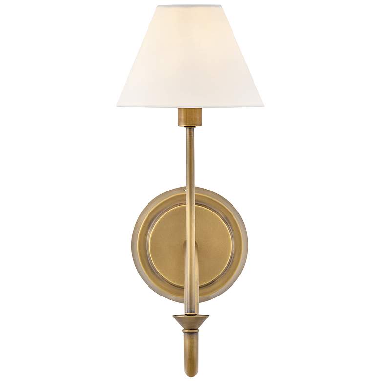 Image 3 Hinkley Greta 15 3/4" High Heritage Brass Wall Sconce more views