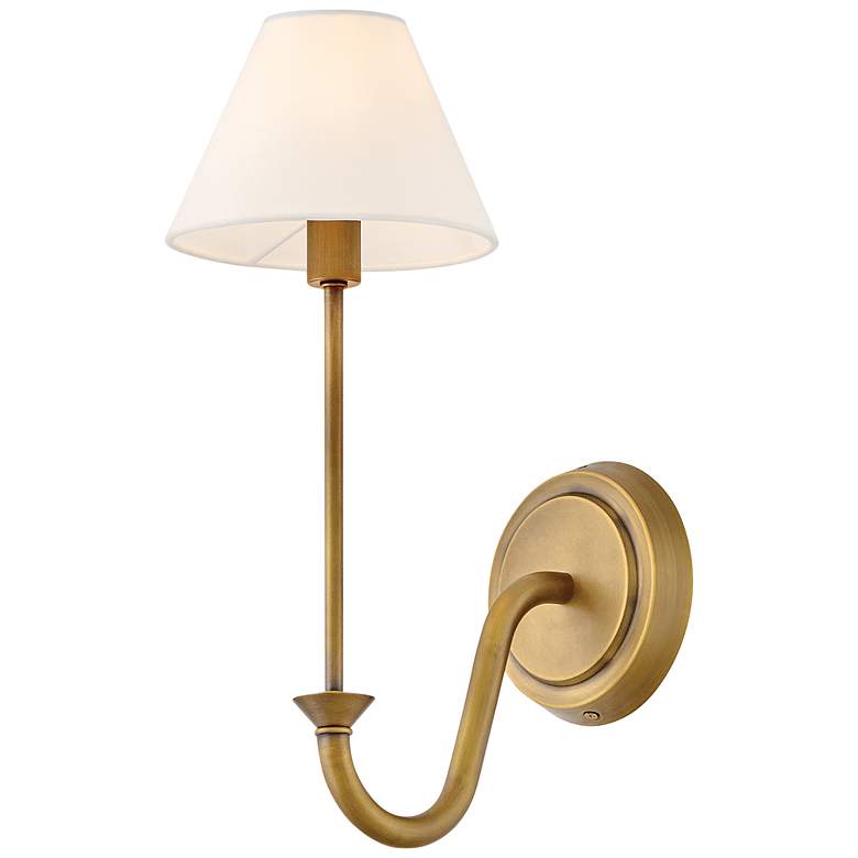 Image 4 Hinkley Greta 15 3/4" High Heritage Brass Wall Sconce more views