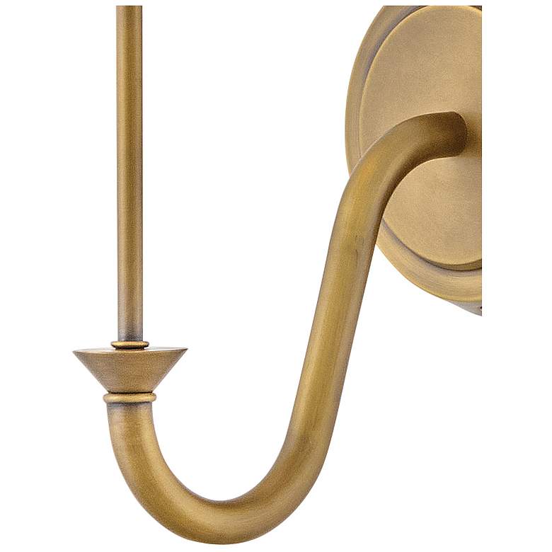 Image 5 Hinkley Greta 15 3/4" High Heritage Brass Wall Sconce more views