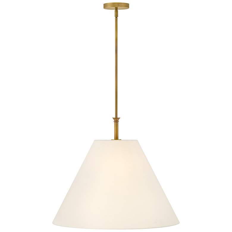 Image 1 Hinkley Greta 23" Wide Heritage Brass Tapered Pendant Light
