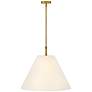 Hinkley Greta 23" Wide Heritage Brass Tapered Pendant Light