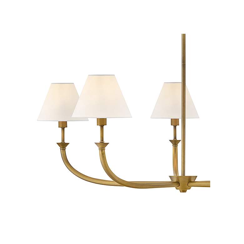 Image 2 Hinkley Greta 36" Wide Heritage Brass 5-Light Chandelier more views