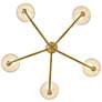 4_Hinkley Greta 36" Wide Heritage Brass 5-Light Chandelier more views