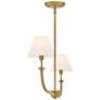 4_Hinkley Greta 41 3/4" Wide Heritage Brass 2-Light Linear Pendant more views