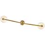 5_Hinkley Greta 41 3/4" Wide Heritage Brass 2-Light Linear Pendant more views