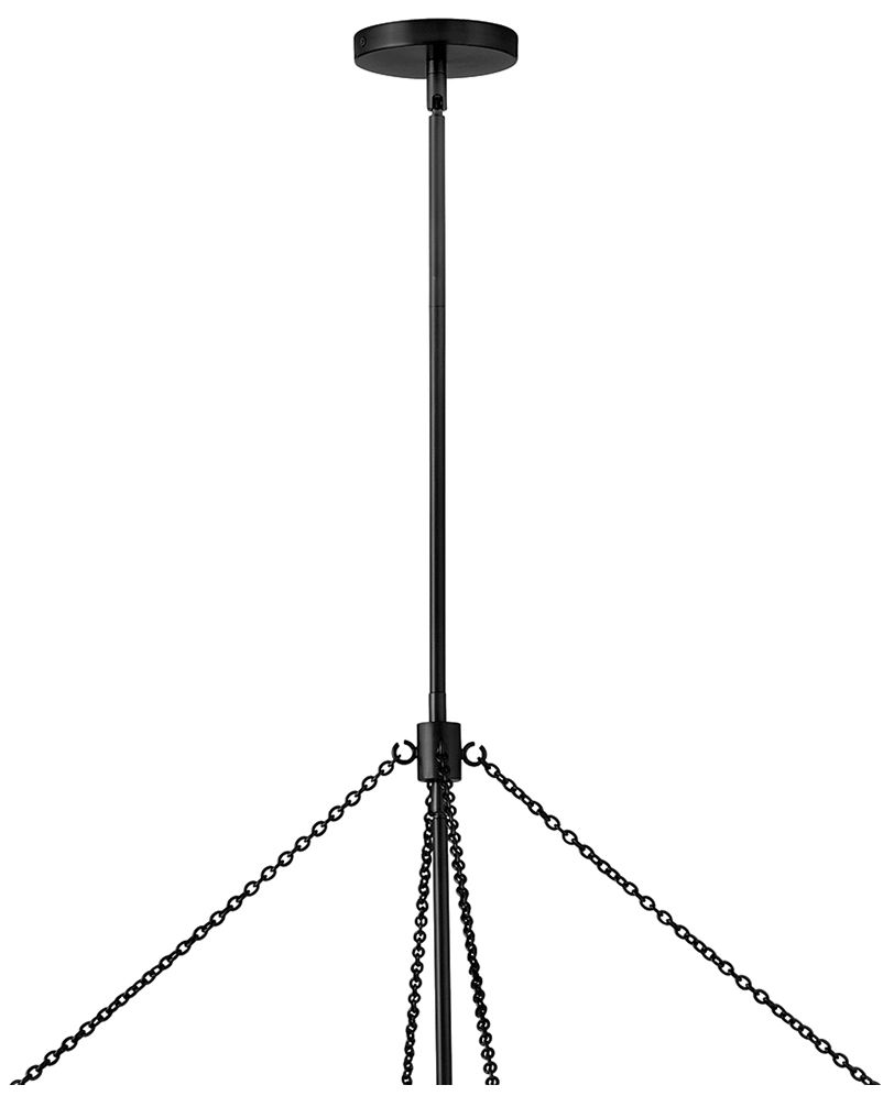 Image 5 Hinkley Gwen 32" Wide Black and Off-White Shade Chandelier more views