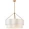 Hinkley Gwen 32" Wide Lacquered Brass 2-Tier Drum Chandelier
