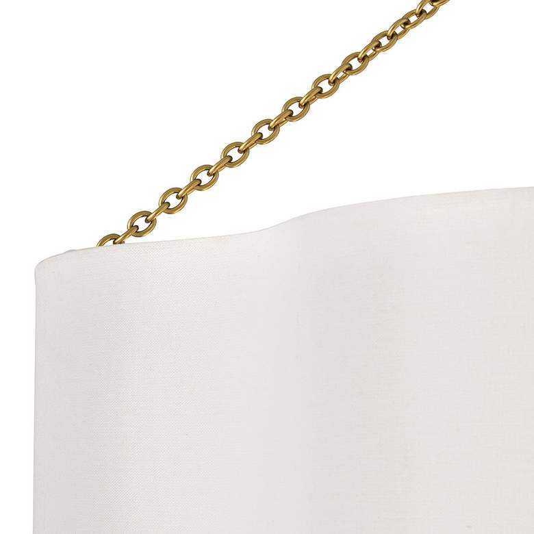 Image 3 Hinkley Gwen 32" Wide Lacquered Brass 2-Tier Drum Chandelier more views