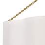 3_Hinkley Gwen 32" Wide Lacquered Brass 2-Tier Drum Chandelier more views