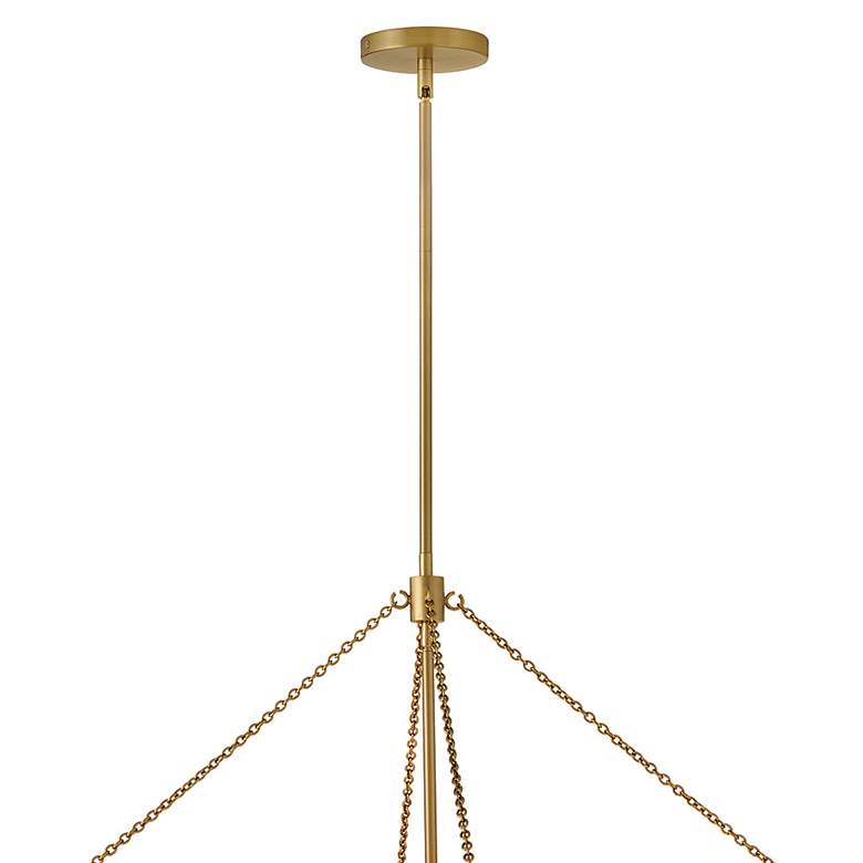 Image 5 Hinkley Gwen 32" Wide Lacquered Brass 2-Tier Drum Chandelier more views