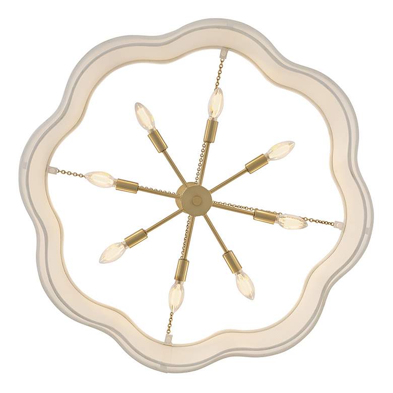Image 6 Hinkley Gwen 32" Wide Lacquered Brass 2-Tier Drum Chandelier more views