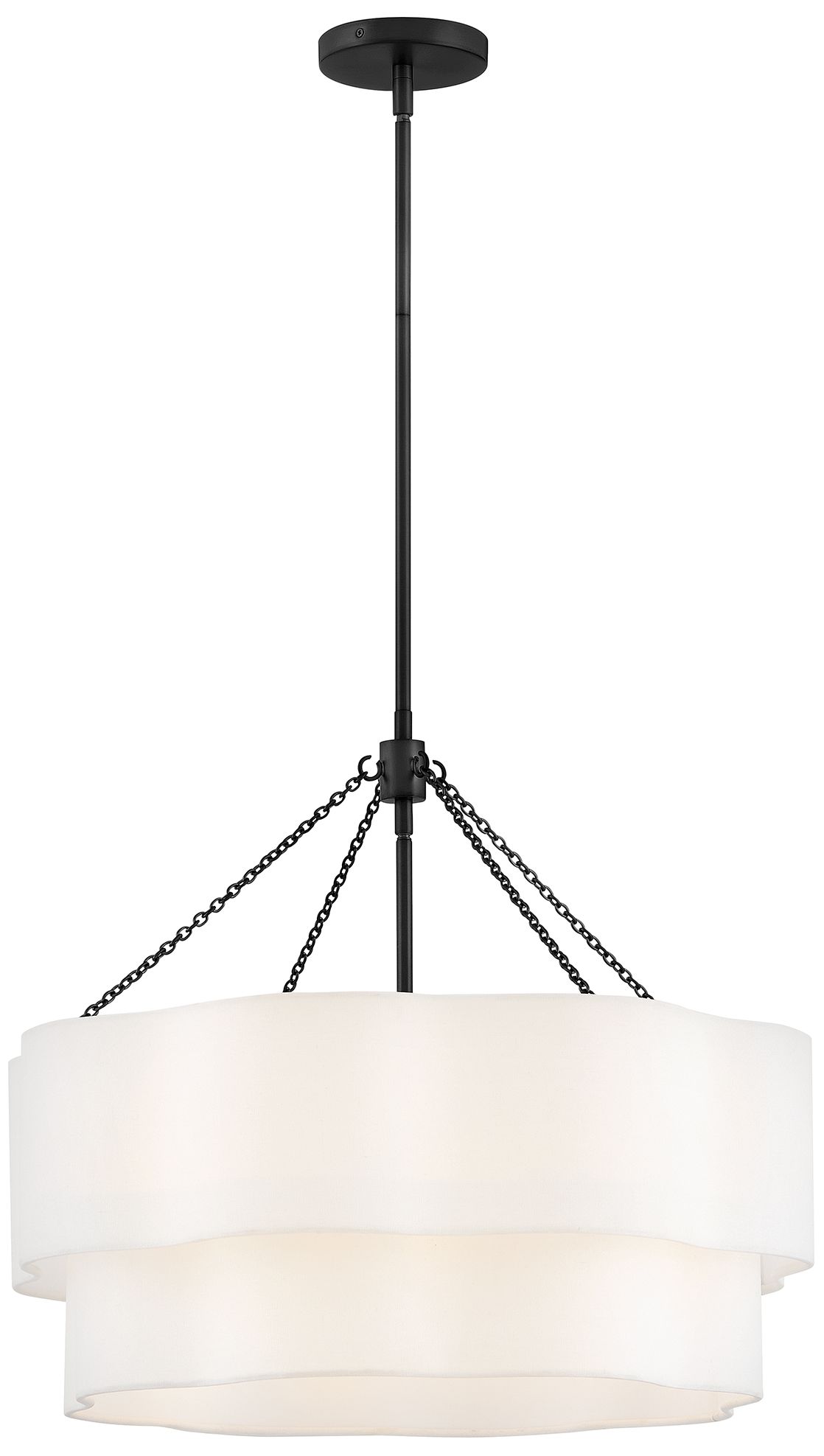 Hinkley Gwen Medium Drum Chandelier 24" Black