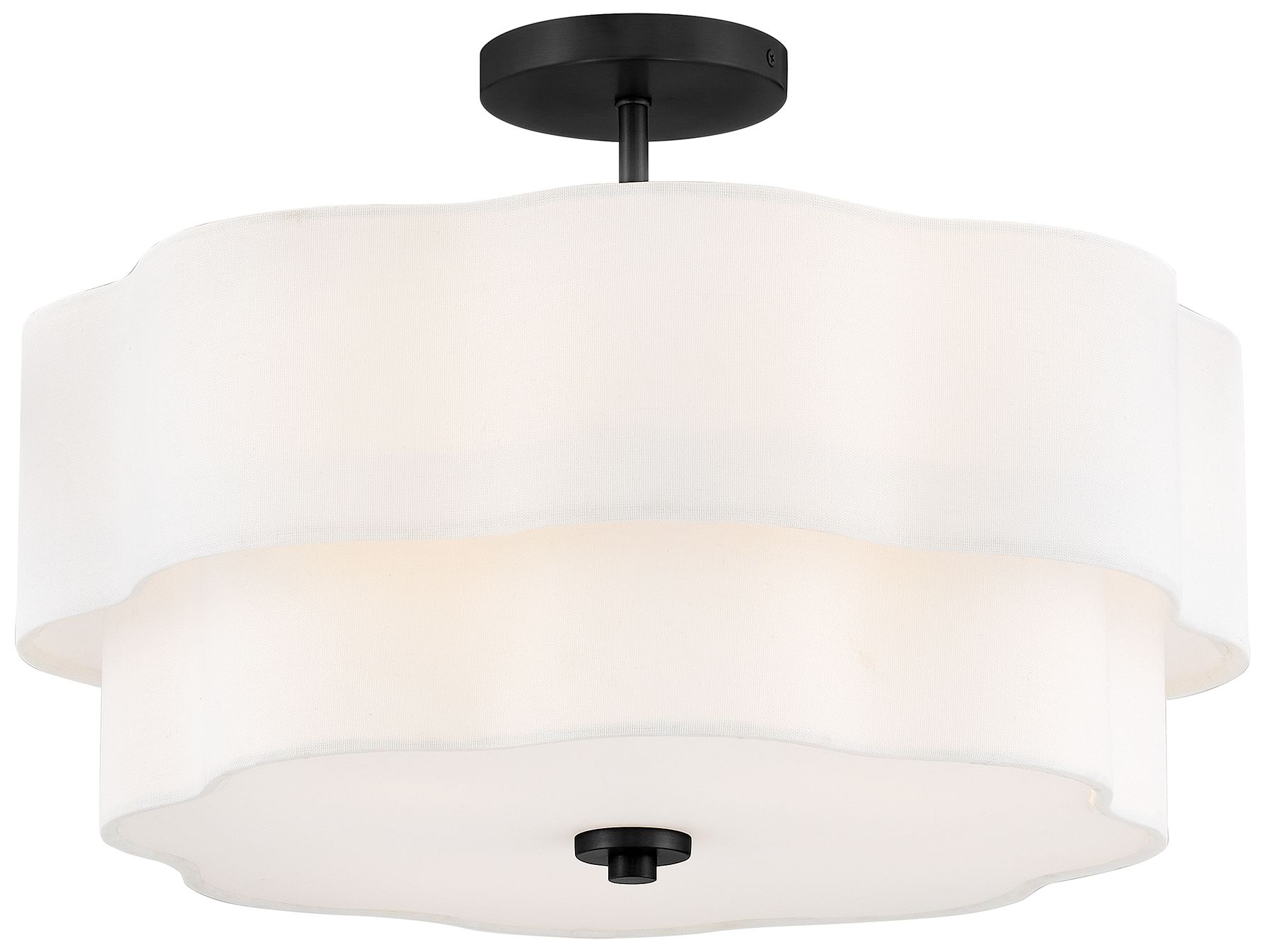 Hinkley Gwen Medium Semi Flush Mount 20" Black