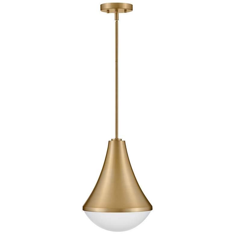 Image 1 Hinkley Haddie 11" Wide Lacquered Brass Mini Pendant