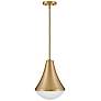 1_Hinkley Haddie 11" Wide Lacquered Brass Mini Pendant