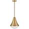 Hinkley Haddie 11" Wide Lacquered Brass Mini Pendant