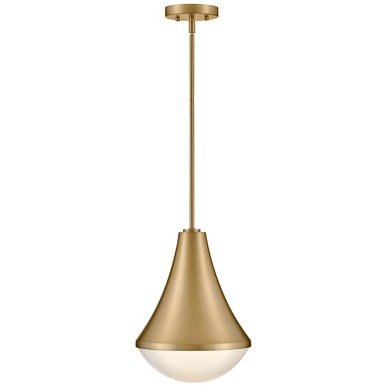 Image 2 Hinkley Haddie 11" Wide Lacquered Brass Mini Pendant more views