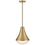 2_Hinkley Haddie 11" Wide Lacquered Brass Mini Pendant more views