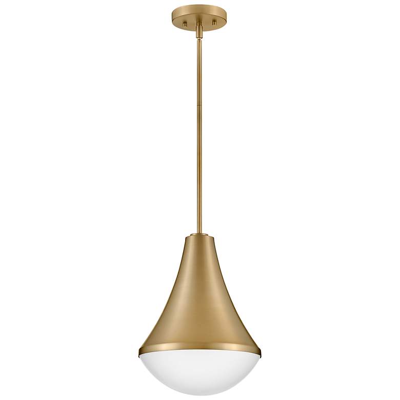 Image 3 Hinkley Haddie 11" Wide Lacquered Brass Mini Pendant more views