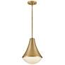 4_Hinkley Haddie 11" Wide Lacquered Brass Mini Pendant more views