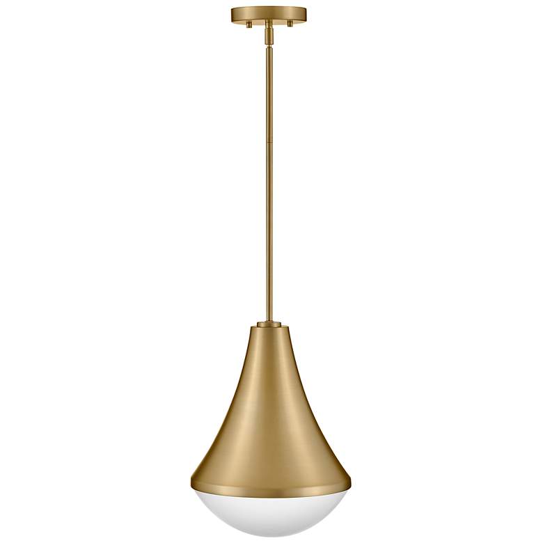 Image 5 Hinkley Haddie 11" Wide Lacquered Brass Mini Pendant more views