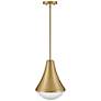 5_Hinkley Haddie 11" Wide Lacquered Brass Mini Pendant more views
