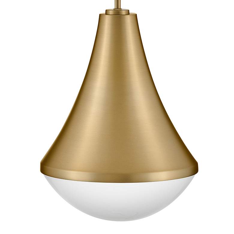 Image 6 Hinkley Haddie 11" Wide Lacquered Brass Mini Pendant more views