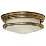 Hinkley Hadley 12&quot; Wide Brushed Bronze Opal Ceiling Light
