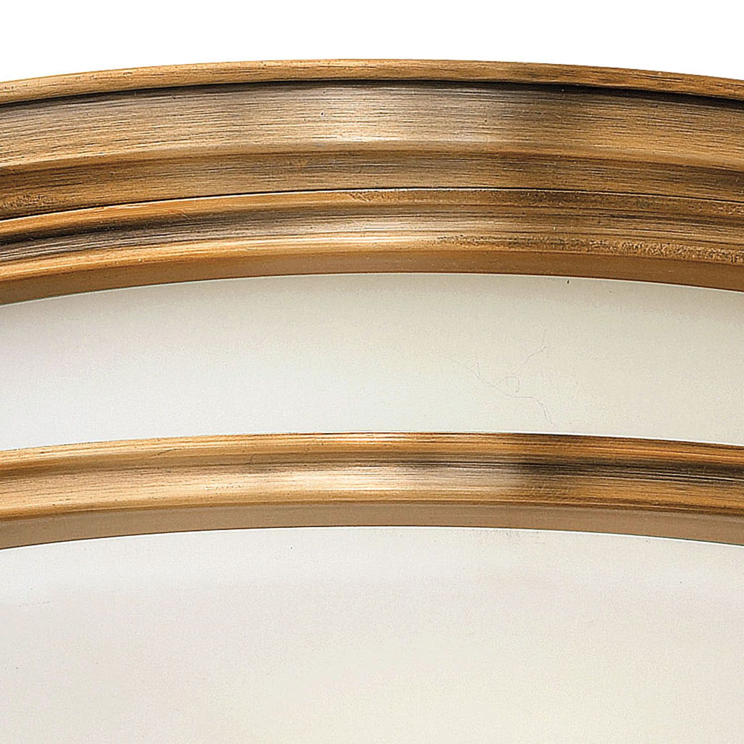 Image 4 Hinkley Hadley 12" Wide Brushed Bronze Opal Ceiling Light more views