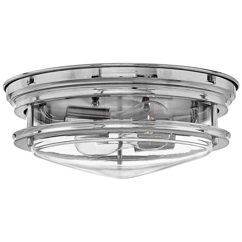 Image 2 Hinkley Hadley 12" Wide Modern Chrome 2-Light Ceiling Light