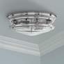 Hinkley Hadley 12" Wide Modern Chrome 2-Light Ceiling Light