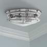 1_Hinkley Hadley 12" Wide Modern Chrome 2-Light Ceiling Light