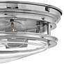 3_Hinkley Hadley 12" Wide Modern Chrome 2-Light Ceiling Light more views