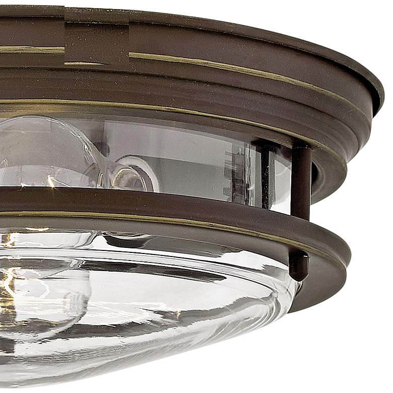 Image 3 Hinkley Hadley 12" Wide Oil Rubbed Bronze 2-Light Ceiling Light more views