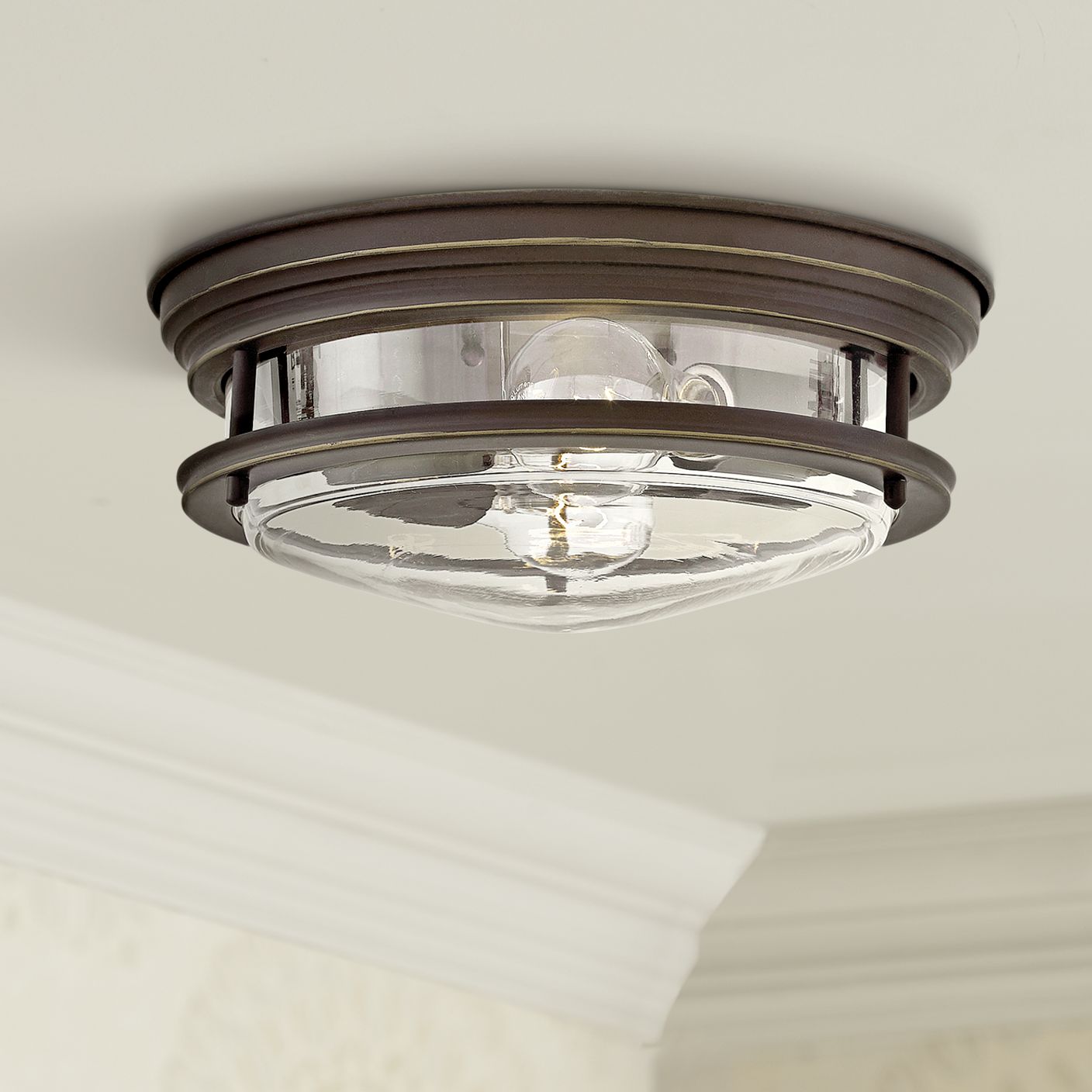 bronze rustic flush mount ceiling light