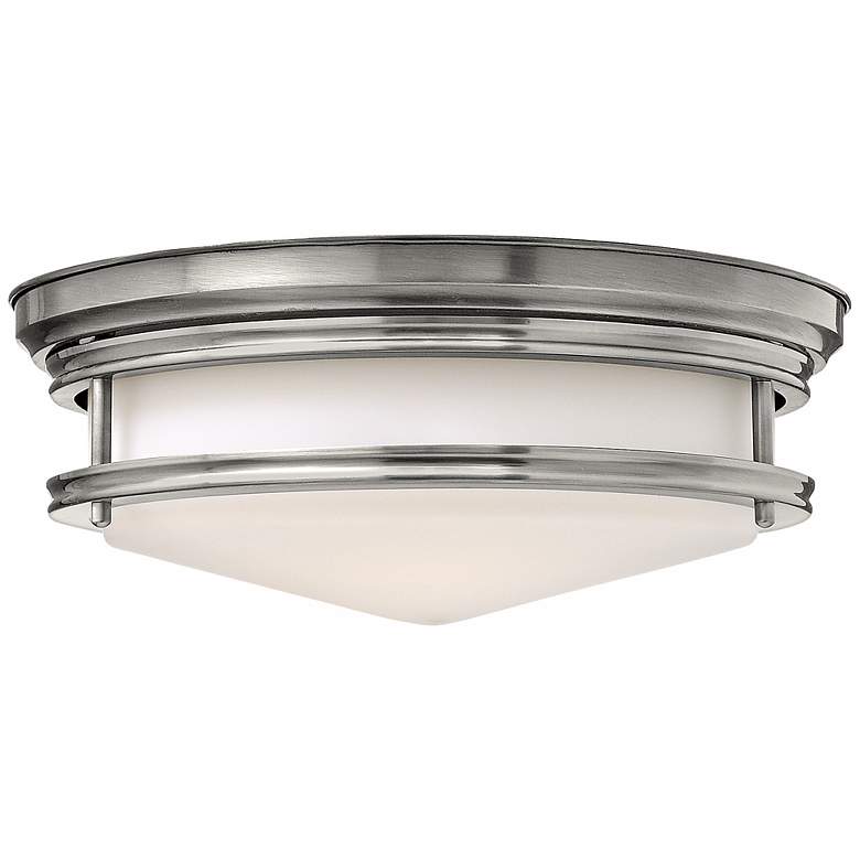 Image 2 Hinkley Hadley 14 inch Wide Antique Nickel Ceiling Light