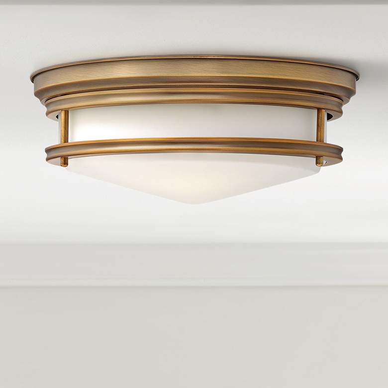 Hinkley Hadley 14&quot; Wide Brushed Bronze Ceiling Light