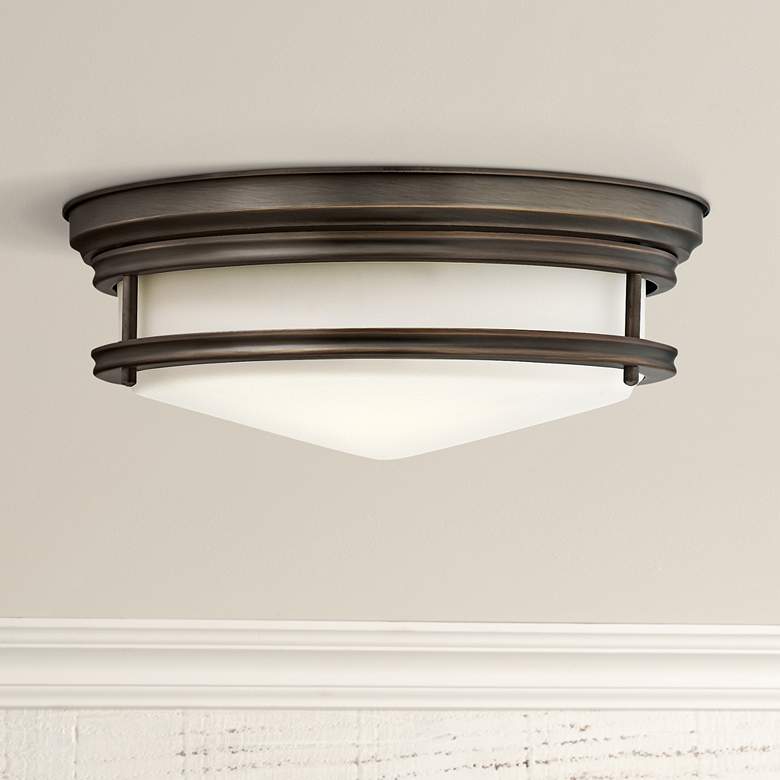 Image 1 Hinkley Hadley 14 inch Wide Oil-Rubbed Bronze Ceiling Light