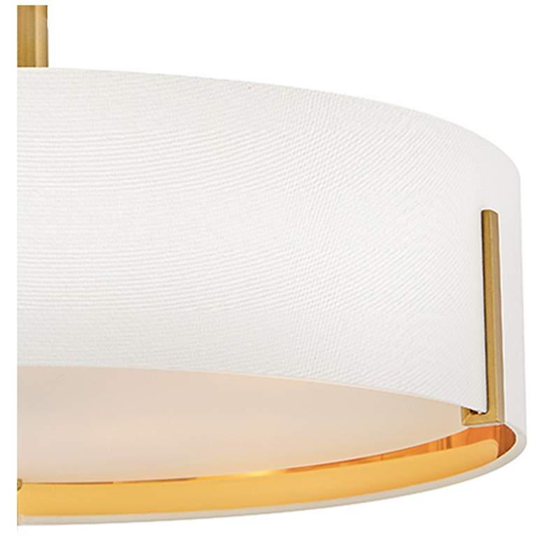 Image 2 Hinkley Halle 19 1/2"W Lacquered Brass Drum Ceiling Light more views