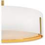 2_Hinkley Halle 19 1/2"W Lacquered Brass Drum Ceiling Light more views